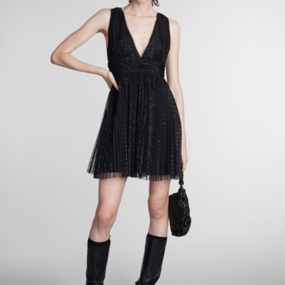 Maggy Lodon Sequin Fit and Flare Dress - Picture 9 of 11